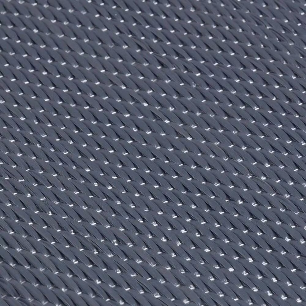 THE RUGS Solid Urban 1000 Reversible Weatherproof Outdoor Rug in Anthracite Dark Grey, W: 240 cm, D: 340 cm – 2
