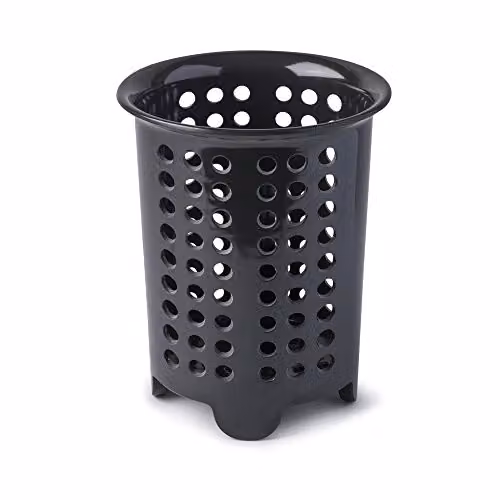 Zeal Melamine Cutlery Drainer and Utensil Pot in Grey, W/D/H: 14 x 14 x 17 cm – 5