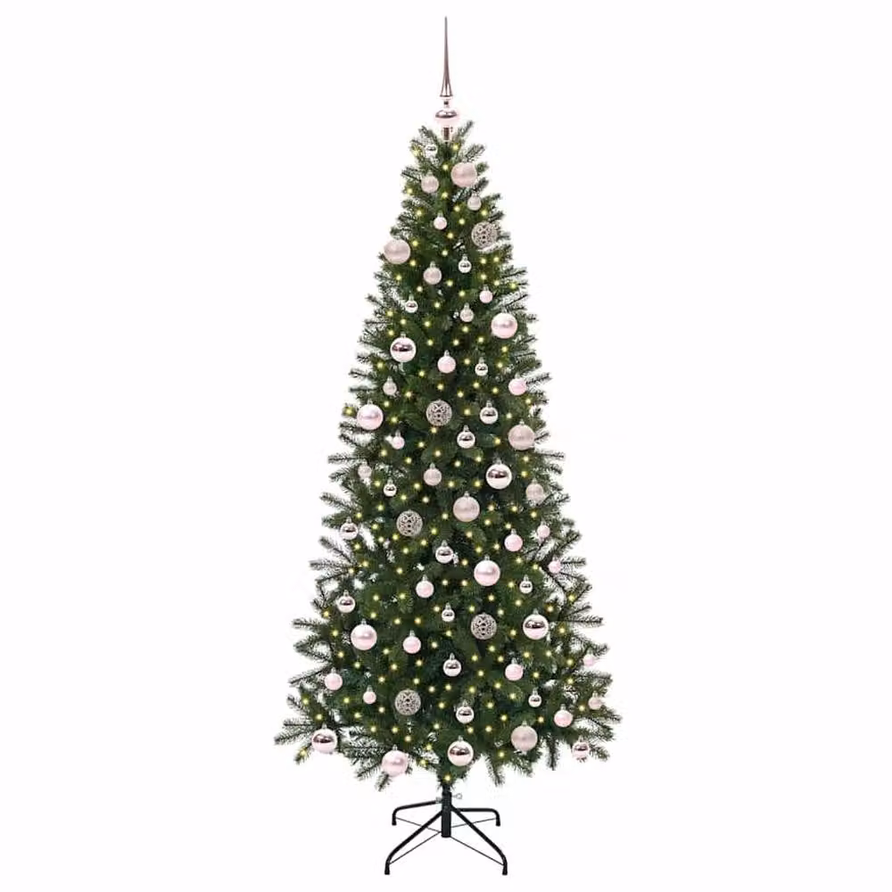 Berkfield Home Artificial Green Christmas Tree with 300 LEDs, Height: 180 cm – 3