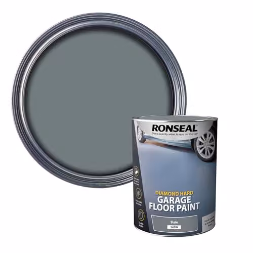 Ronseal Diamond Hard Garage Floor Paint in Slate Grey, 5 Litre – 1