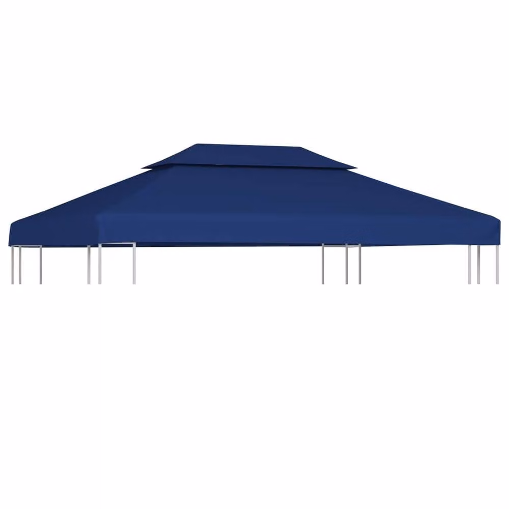 Berkfield Home 2-Tier Gazebo Top Cover in Blue, 4 x 3 m – 2