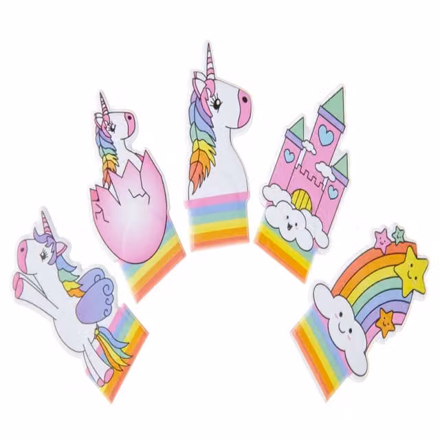LG-Imports Pack of 12 Multicolour Unicorn Fantasy Character Finger Puppet Toys