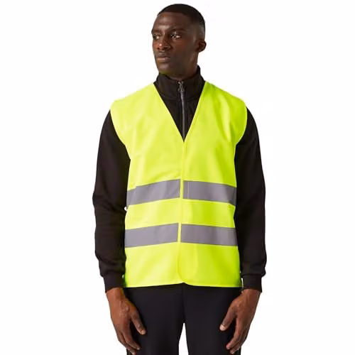 Regatta Men's Yellow Hi-Vis Polyester Vest, Size XXL – 1