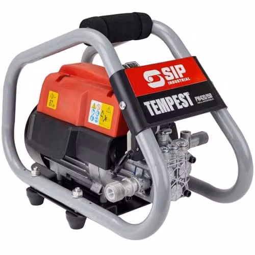 SIP Tempest PW420/150 Wall-Mount Pressure Washer, Red, 2175psi, 420L/hr, 6m Hose & Detergent – 5