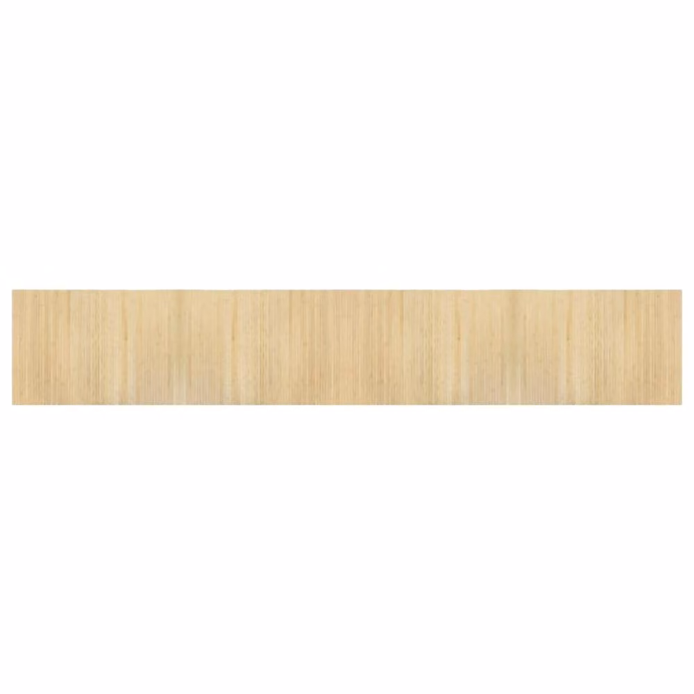 Berkfield Home Rectangular Bamboo Rug in Beige, W: 70 cm, L: 400 cm – 1