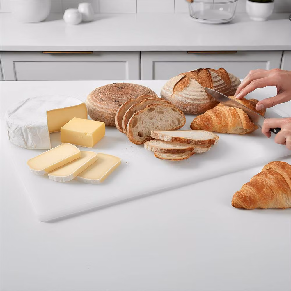 Argon Tableware White Plastic Rectangular Chopping Board W: 45 cm, D: 30 cm – 4