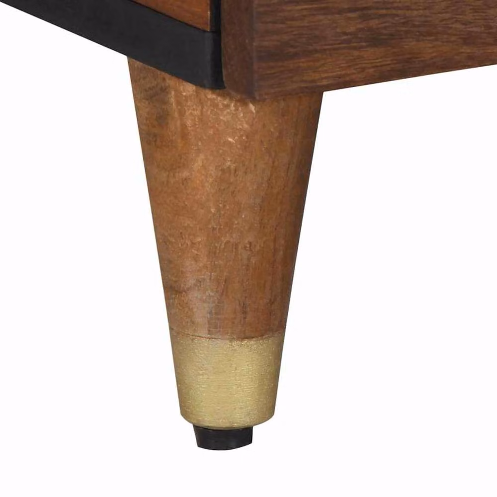 Berkfield Home Mango Wood Coffee Table in Brown, W: 80 cm, D: 50 cm, H: 40 cm – 4