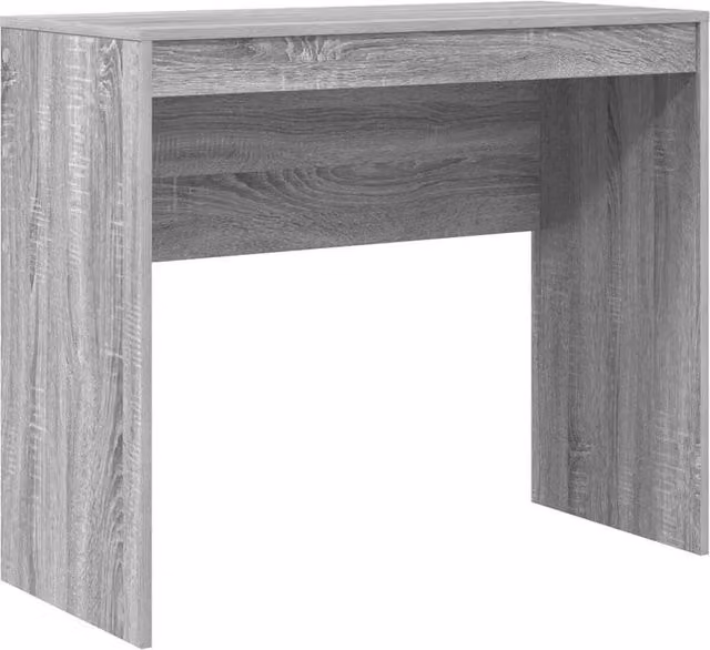 Berkfield Home Writing Desk in Grey Sonoma, W/D/H: 90 x 40 x 76 cm
