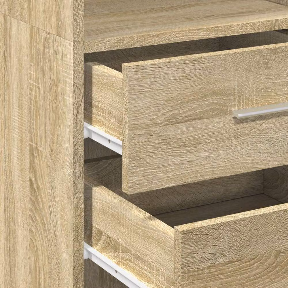 Berkfield Home Sonoma Oak Highboard in Brown, W/D/H: 40 x 42.5 x 185 cm – 3