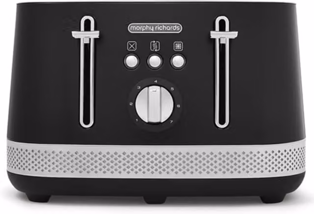 Morphy Richards Illumination 4-Slice Toaster - Black