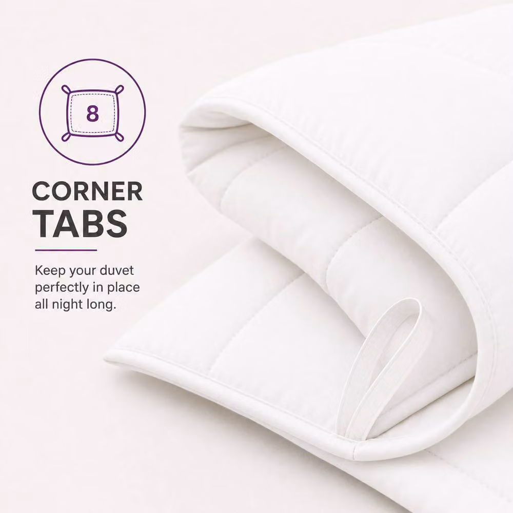 Grace Premium Double Duvet, 10.5 Tog Ultrasoft All Season Hollow Fibre Comfort in White – 3