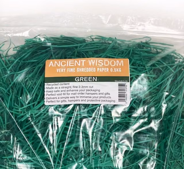 KDMK Green Shredded Paper for Gift Filling and Decoration