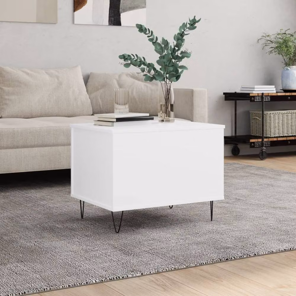 Berkfield Home Modern White Lift Mechanism Coffee Table, W: 60 cm, D: 44.5 cm, H: 45 cm – 2