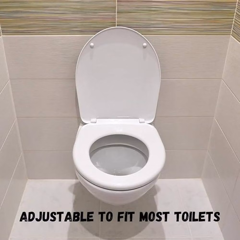 Marco Paul Oval Soft Close Toilet Seat in White MDF Wood – 2