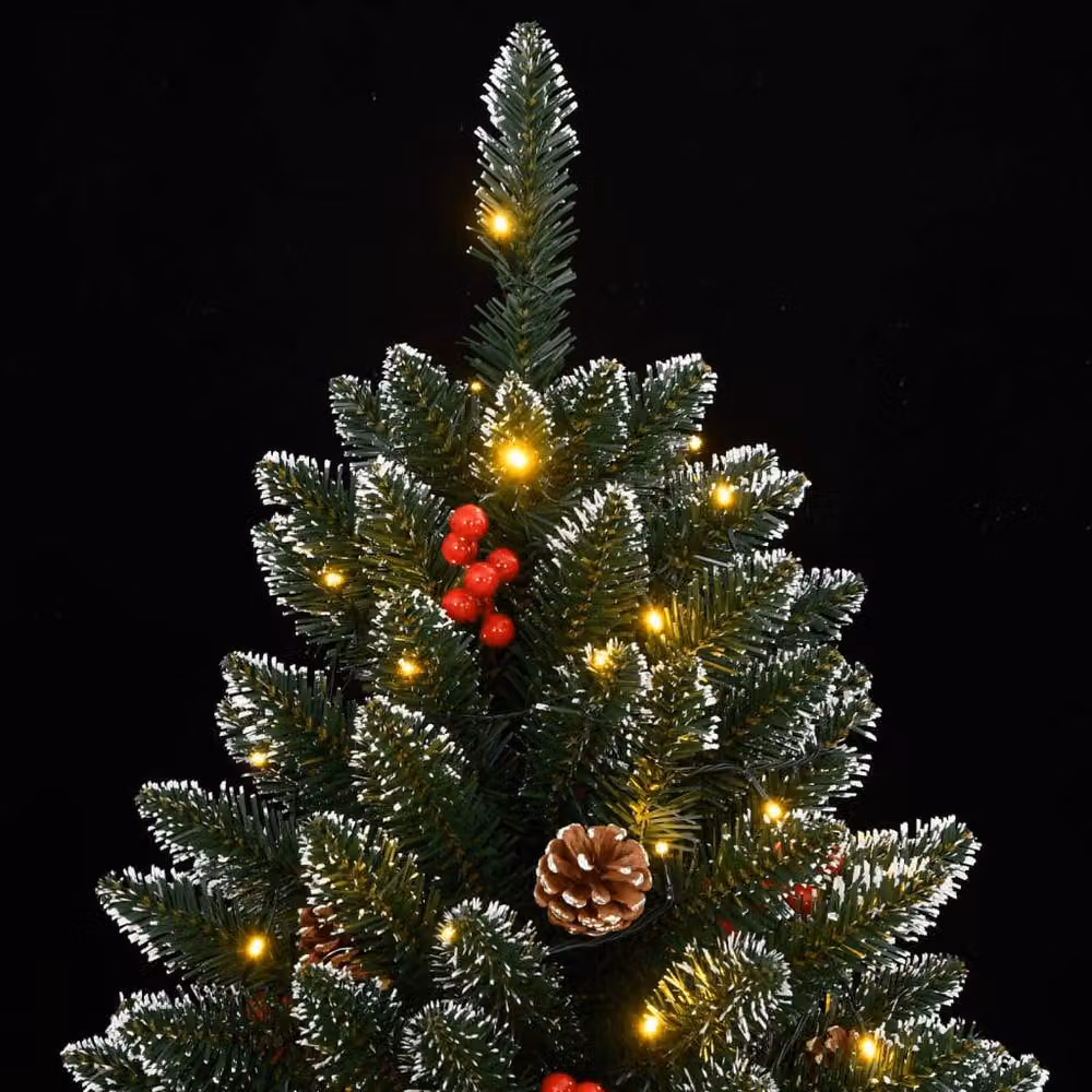 Berkfield Home Realistic Artificial Christmas Tree with 300 LEDs, Green, Height: 210 cm – 4