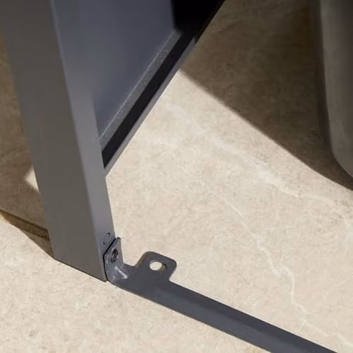 Rowlinson Chelsea Double Bin Store in Anthracite Grey Steel, W: 132.5 cm, D: 81 cm, H: 116.5 cm – 3