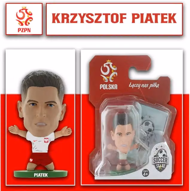 Creative Toys Company SoccerStarz Poland Krzysztof Piatek Home Kit Mini Figure, White, Height: 5 cm