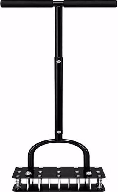 EONLION Manual Lawn Aerator Tool in Black