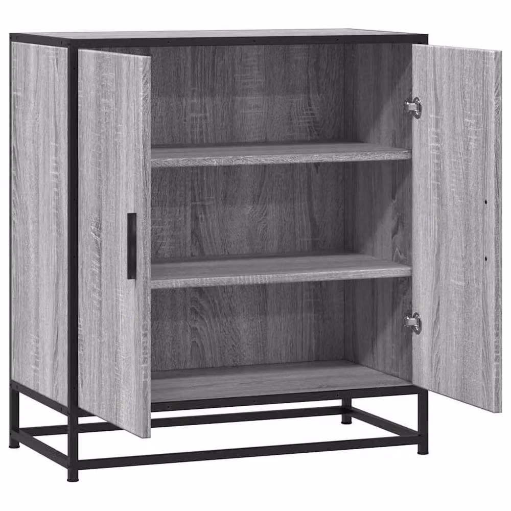 Berkfield Home Grey Sonoma Sideboard in Engineered Wood and Metal, W/D/H: 68 x 35 x 76 cm – 4