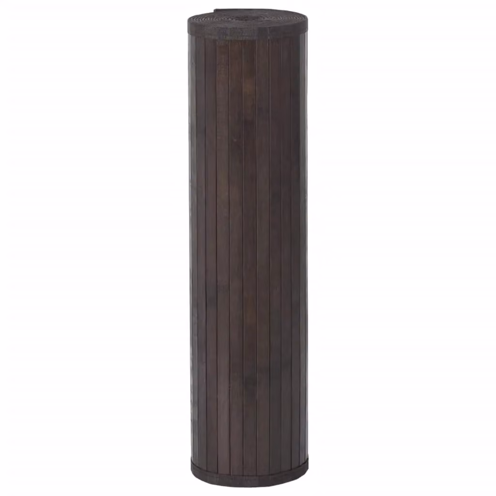 Berkfield Home Rectangular Bamboo Rug in Brown, W/D/H: 70 x 200 cm – 3