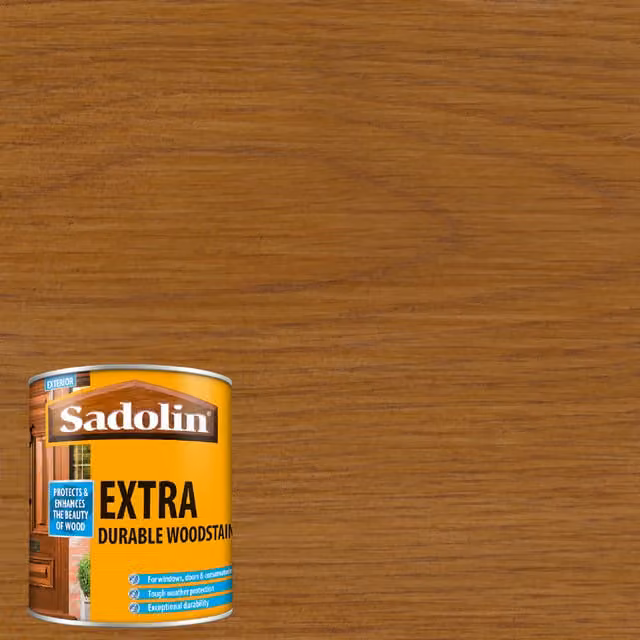 Sadolin Extra Durable Water Repellent Woodstain in Oak, 1 l