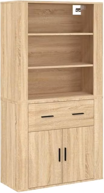 Berkfield Home Sonoma Oak Highboard in Brown – 1