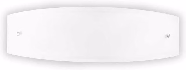 Netlighting Ali 2 Light Small White Flush Ceiling Light with E27 Socket