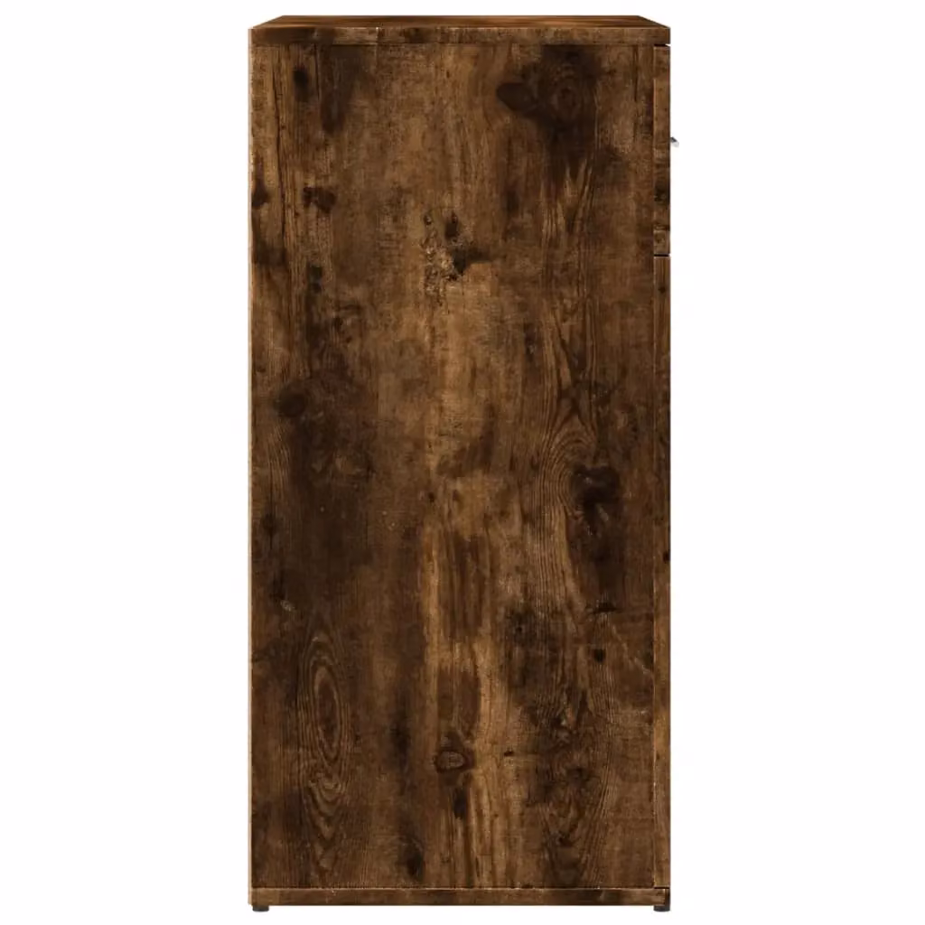 Berkfield Home Set of 2 Modern Smoked Oak Sideboards in Brown, W/D/H: 79 x 38 x 80 cm – 4