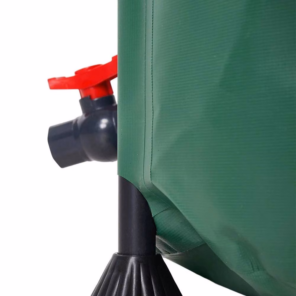 FLAVORA 50L Rain Water Collector Water Butt with Tap, Green – 3