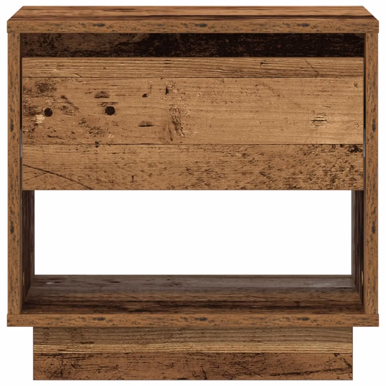 Berkfield Home Bedside Cabinet in Brown Old Wood, W/D/H: 45 x 34 x 44 cm – 3