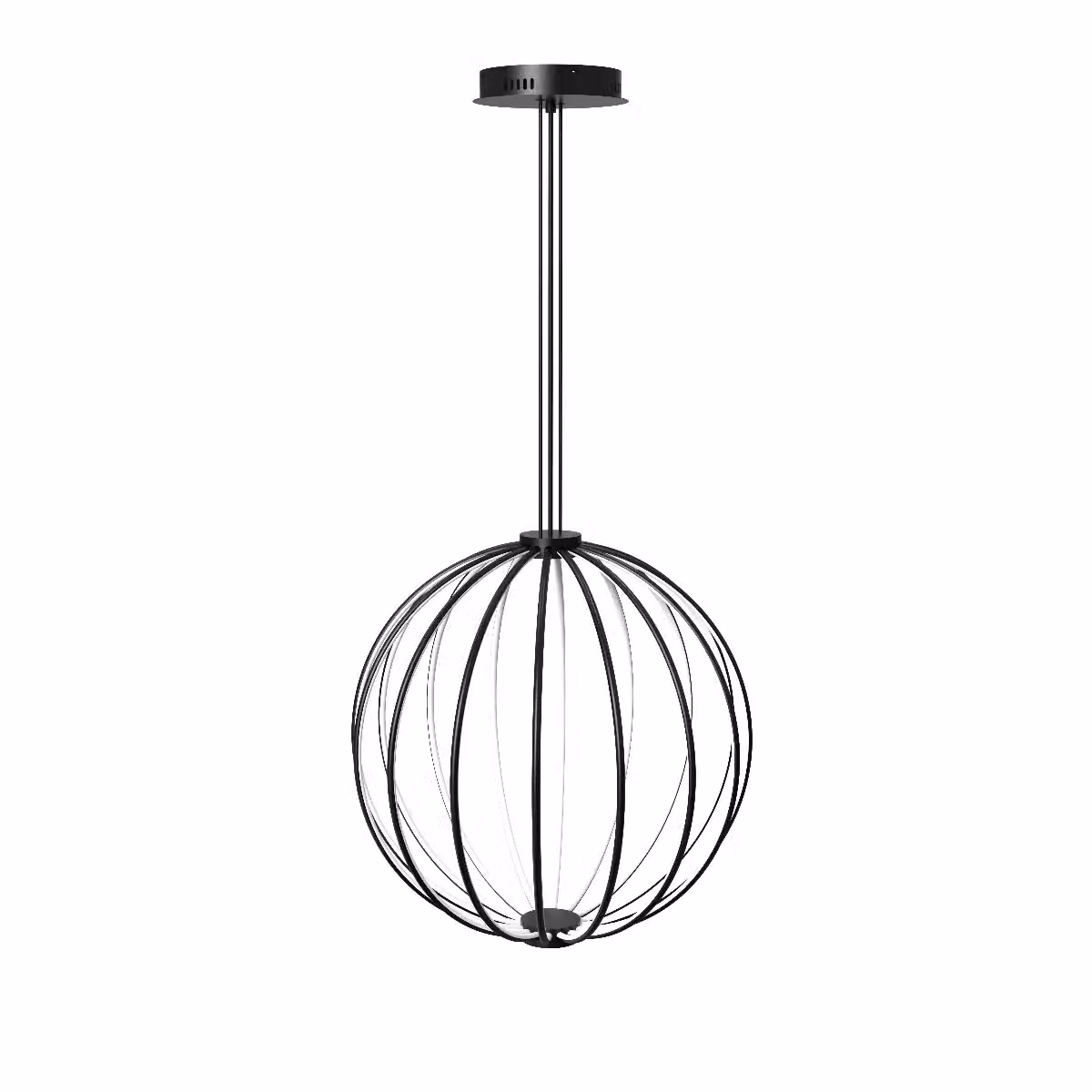 CGC Lighting Paraplu 3 Black Globe LED Ceiling Pendant, Diameter: 60 cm – 2