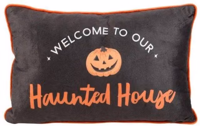 Something Different Wholesale Haunted House Halloween Rectangular Cushion, Black, W: 40 cm – 4