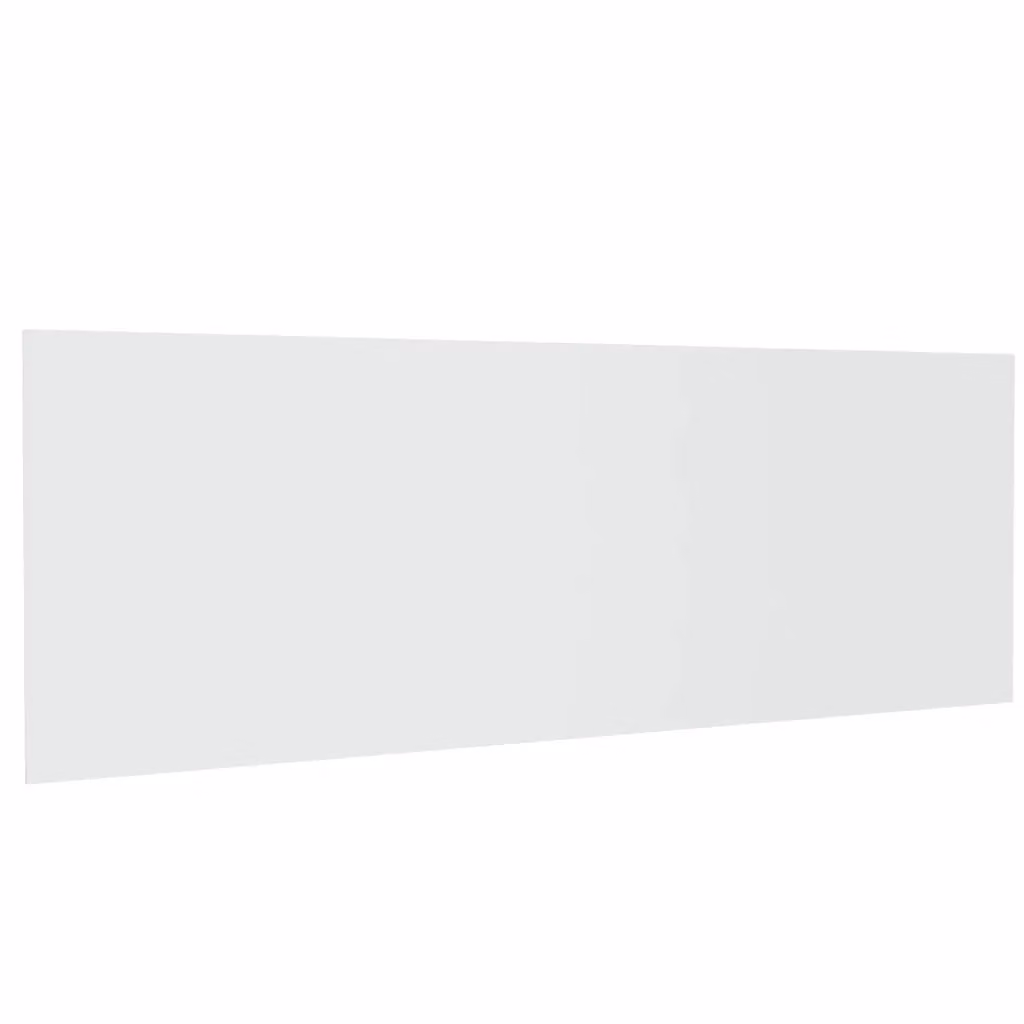 Berkfield Home Classic Wall Mount Headboard in White, Engineered Wood, W: 240 cm, D: 1.5 cm, H: 80 cm