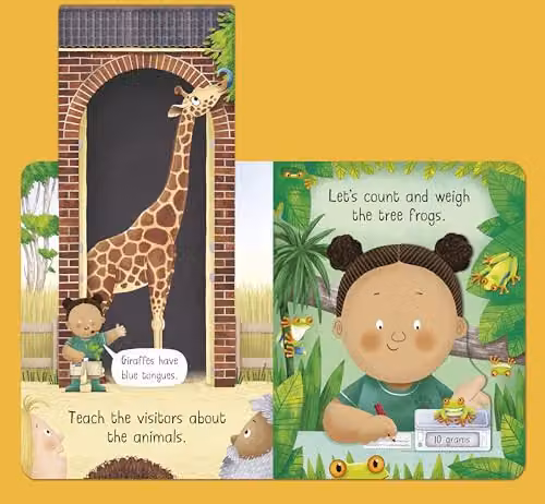 Ladybird Busy Day: Zookeeper Action Play Board Book, Multicolour – 3