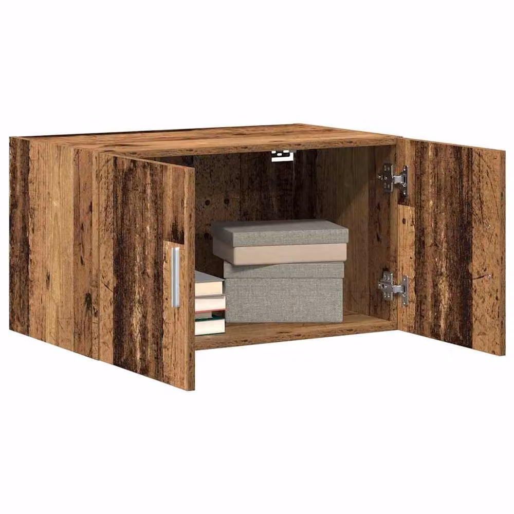 Berkfield Home Wall Cabinet in Old Wood Brown, W: 70 cm, H: 42 cm, D: 40 cm – 2