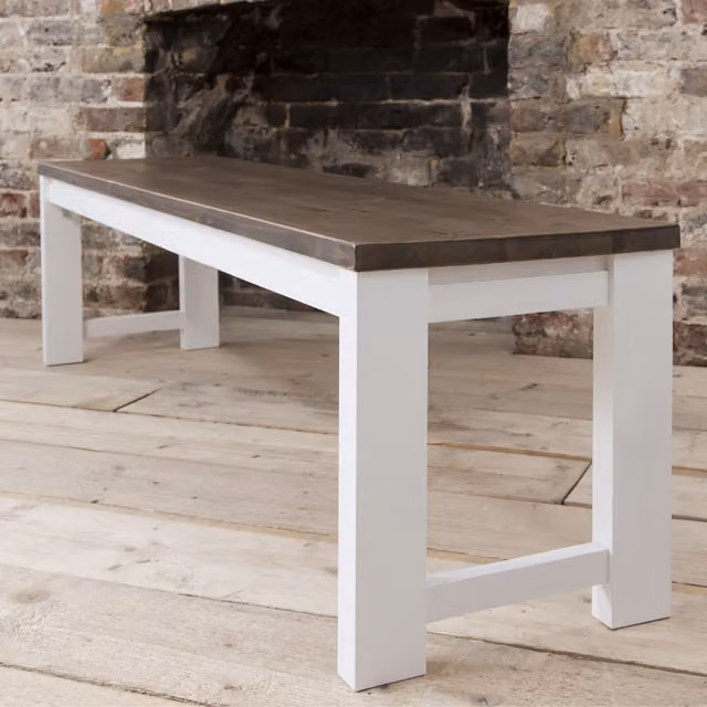 Noa and Nani Hever Dining Bench in White Pine Wood