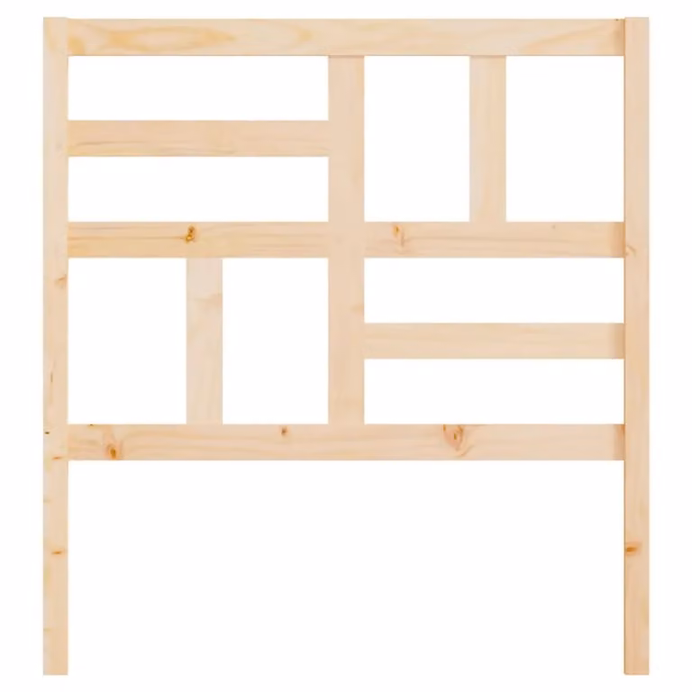 Berkfield Home Rustic Solid Wood Pine Bed Headboard, Brown, W: 106 cm, D: 4 cm, H: 104 cm