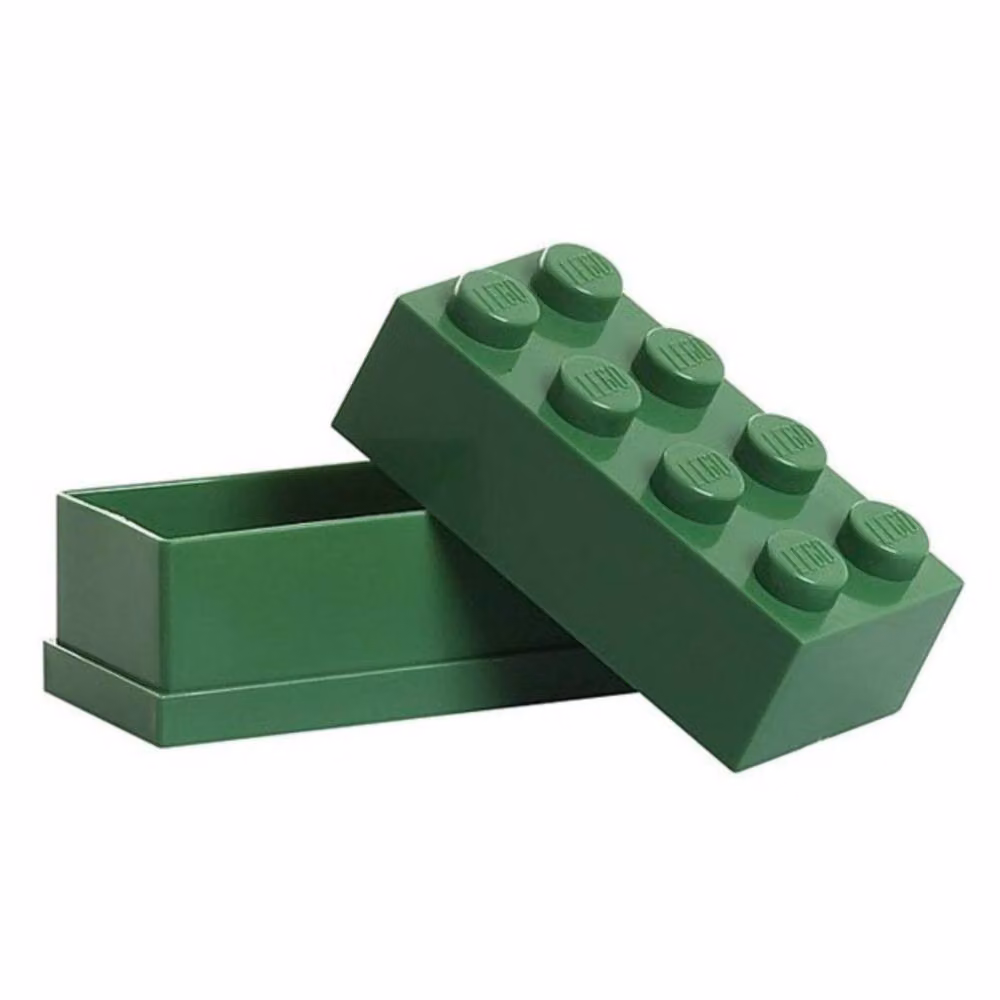 Lego Mini Box 8 Stackable Storage Brick in Green – 2
