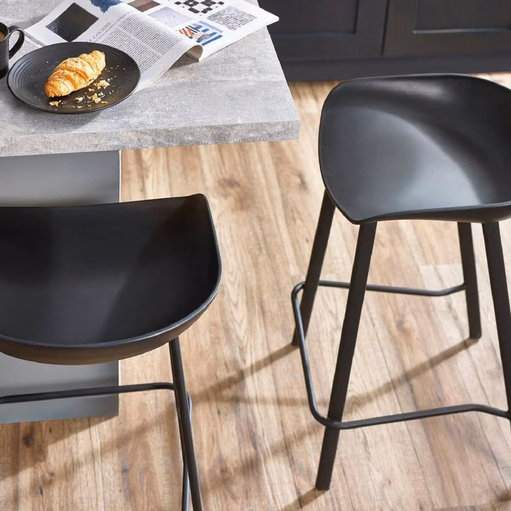 netfurniture Mayfair Bar Stool Set of 2 in Black – 4