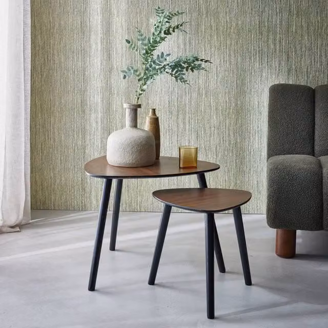 sweeek Scandinavian Nesting Tables in Dark Brown MDF – 1