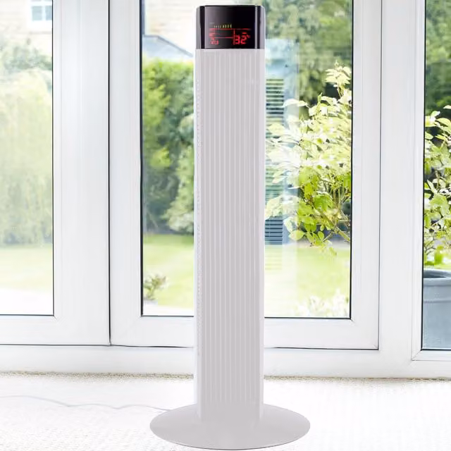 Neo White Tower Fan with Remote Control and Oscillation