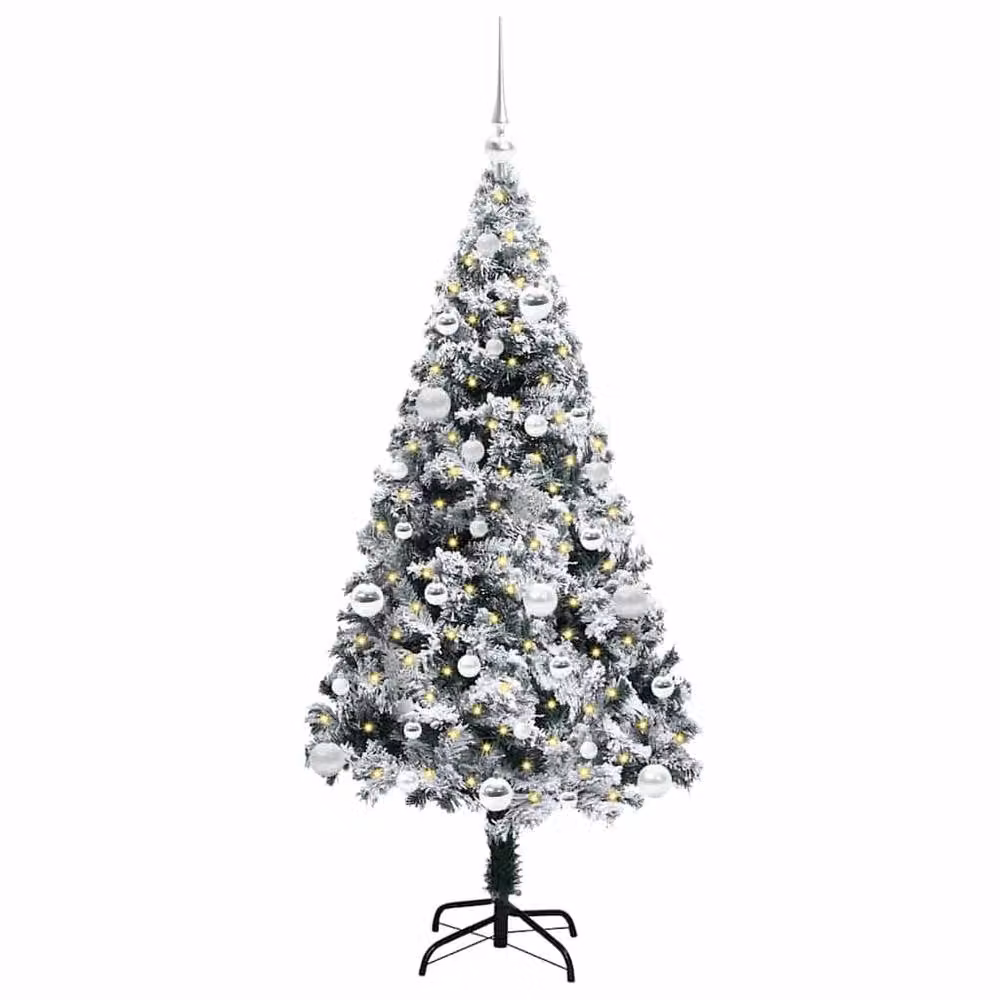 Berkfield Home Artificial Green Christmas Tree with 150 LEDs and Stand, Height: 150 cm – 3