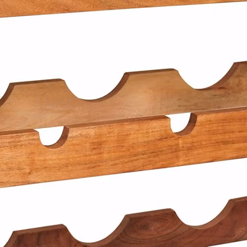 vidaXL Industrial Wall-Mounted Wine Rack in Brown Solid Acacia Wood, W/D/H: 120 x 45 x 33 cm – 3