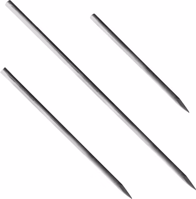 Pegdev Mild Steel Road Form Line Pins for Concrete Marking, Silver, 22 x 600 mm x 22 mm