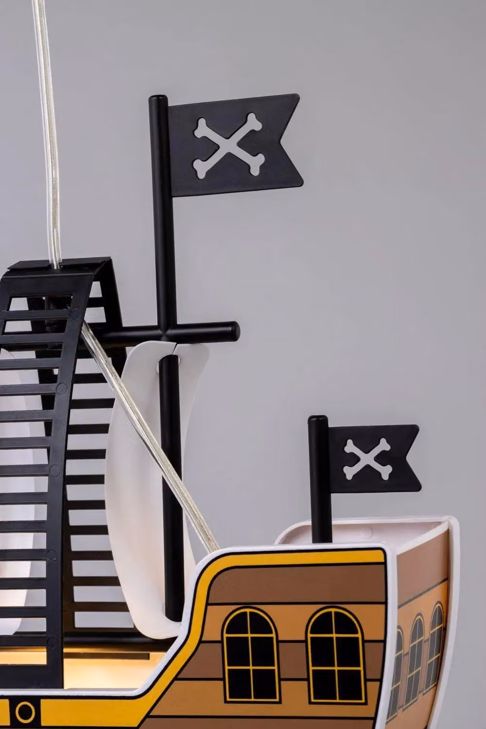 BHS Lighting Glow Pirate Ship Suspended Pendant Ceiling Light in Brown – 2