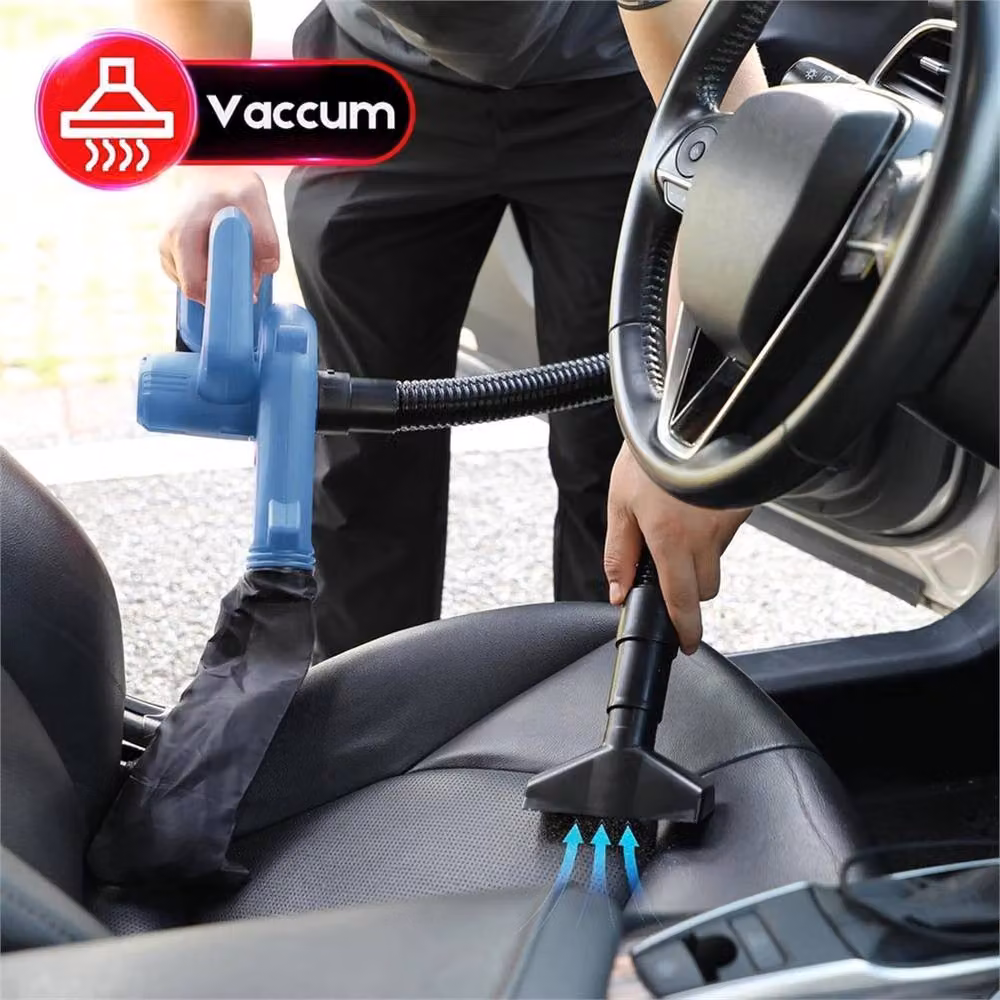 VOGREX 48V 2-in-1 Cordless Leaf Blower Vacuum with 2 Rechargeable Batteries in Blue – 3