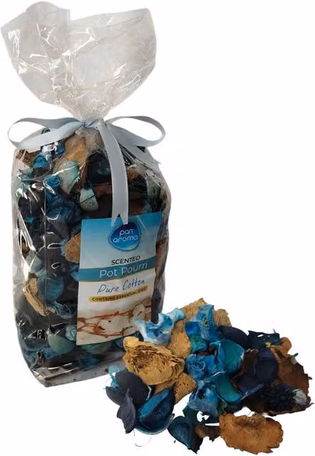 Pan Aroma Fresh Floral Scented Pot Pourri Botanicals, 180g, Blue
