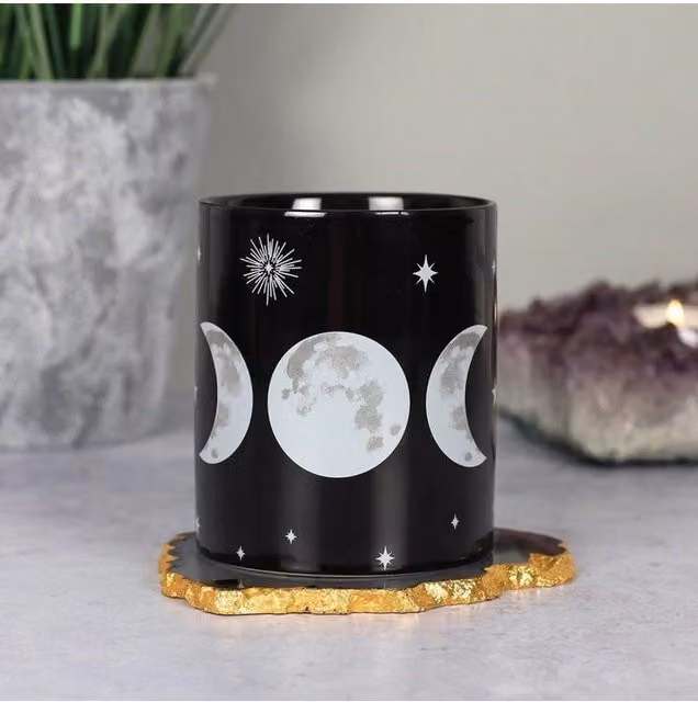 KDMD Triple Moon Black Patterned Ceramic Mug – 1