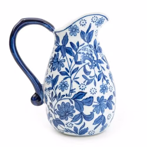 Madison & Mayfair Ceramic Jug in Blue and White Design – 1