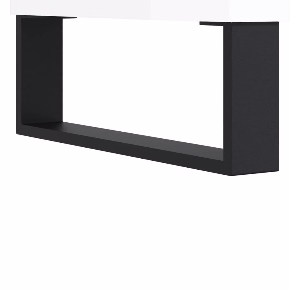 Berkfield Home Modern Nested Coffee Table Set of 2, White, W/D/H: 50 x 46 x 50 cm – 3